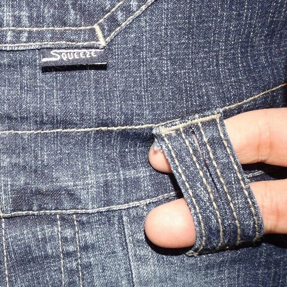 Steve Hardy SQUEEZE Short-alls/Shorts, 7/8, Bib front, Pockets, Dark Blue wash - Picture 11 of 11